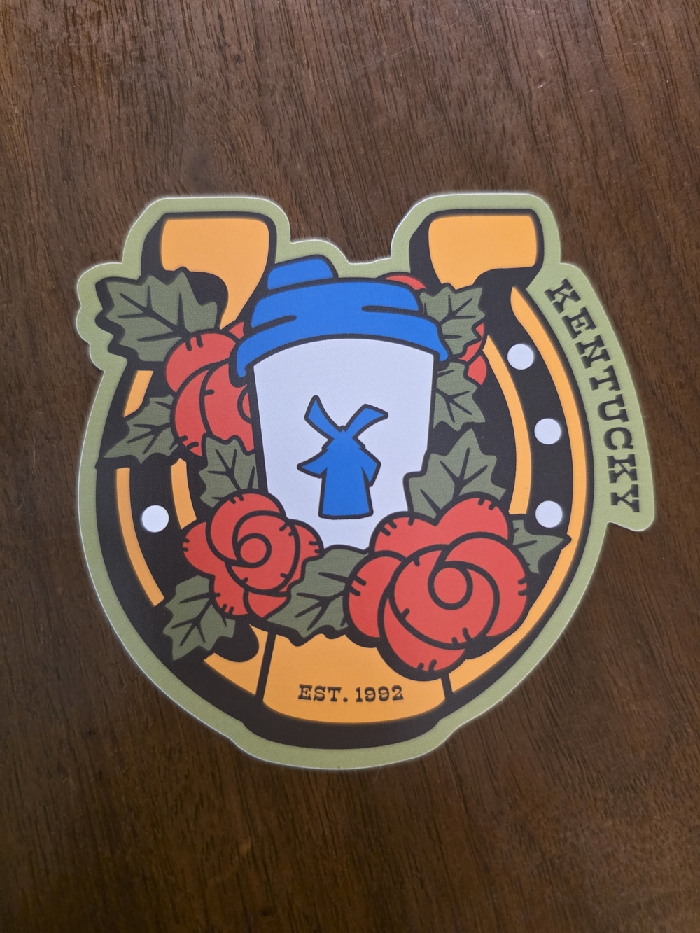 Dutch Bros Sticker – Blue, Red, Orange, Green